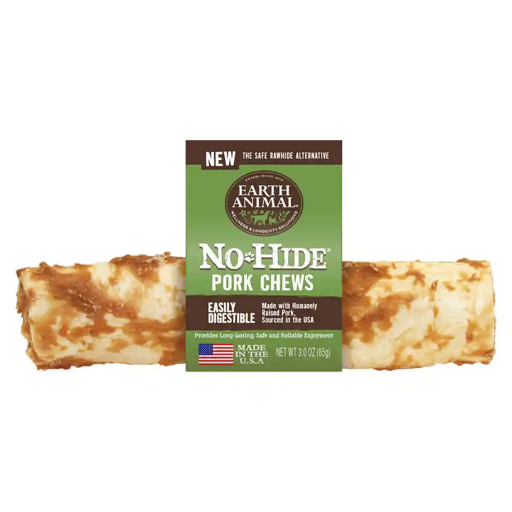 Earth Animal No-Hide Dog Chews - Pork Medium