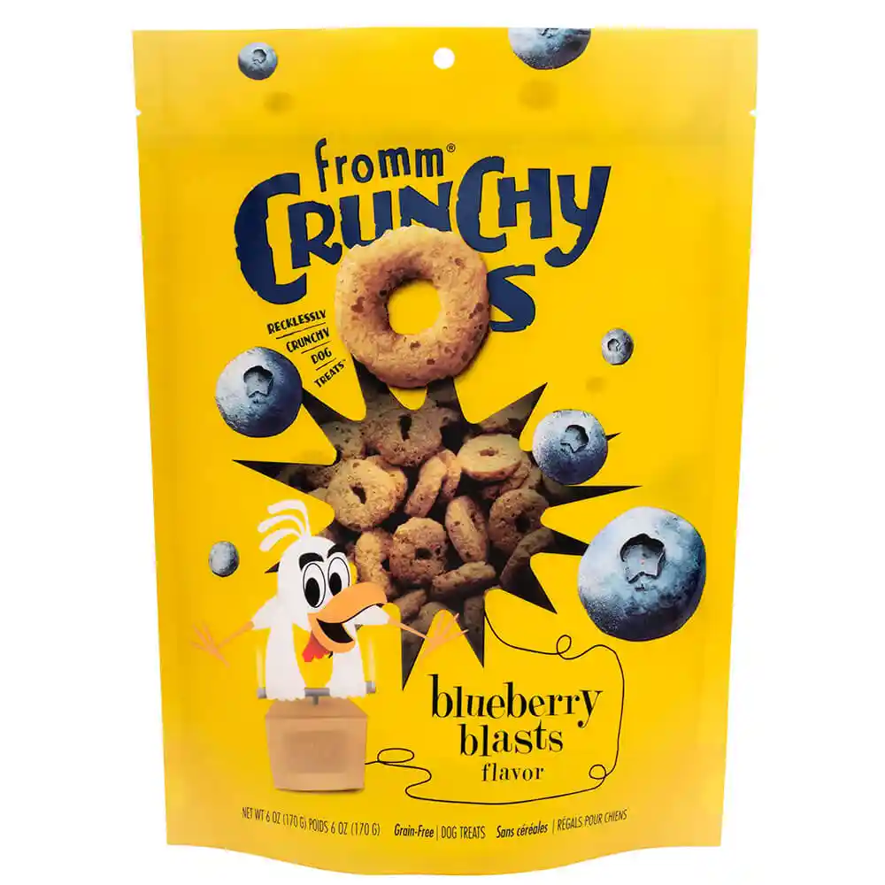 Fromm Crunchy O's Dog Treats Blueberry Blast - 6-oz
