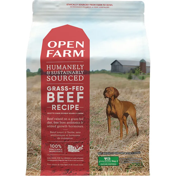 Open Farm Grass-fed Bf Grain-free Dry Dog Food, 4-lb