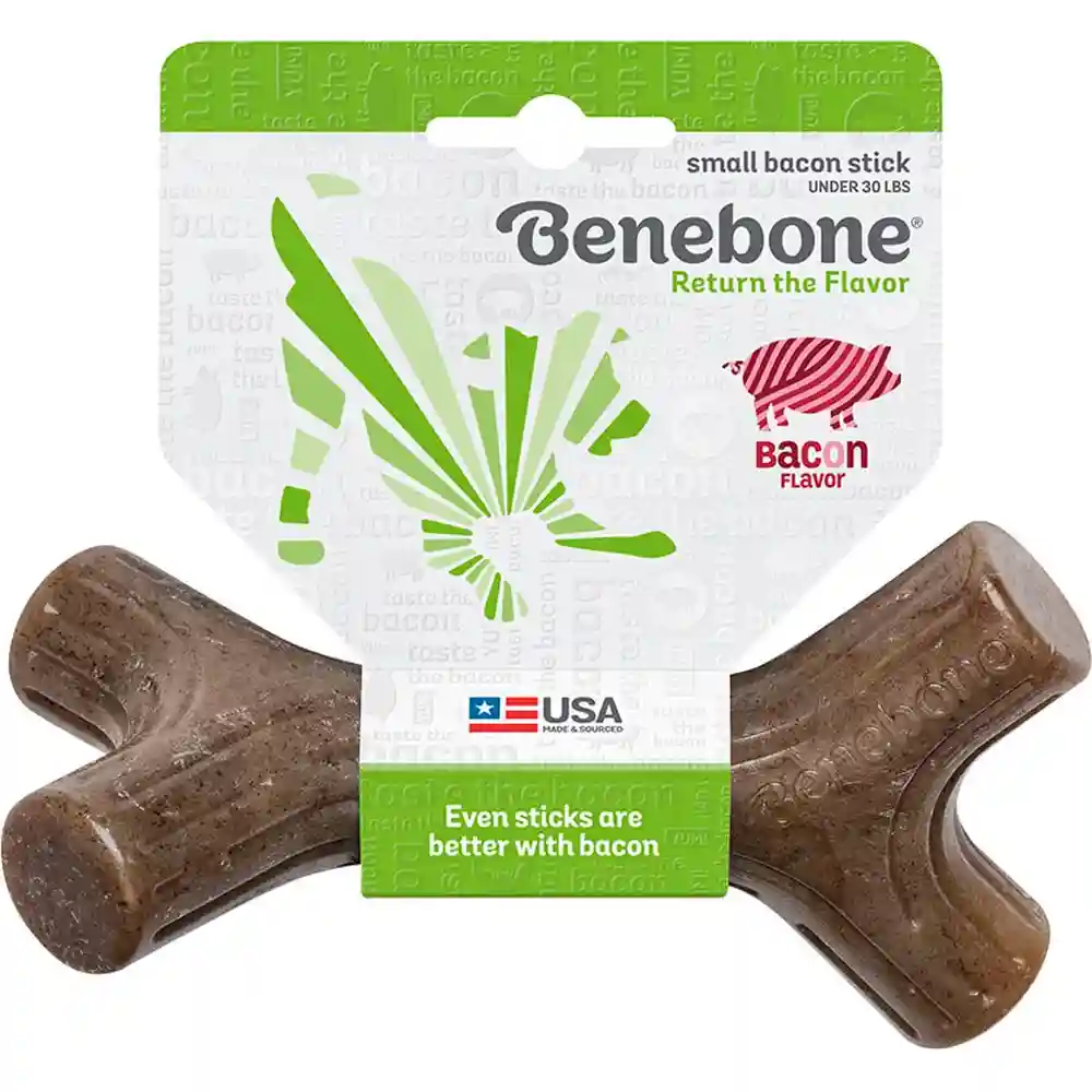 Benebone Dog Chews - Bacon Stick Small
