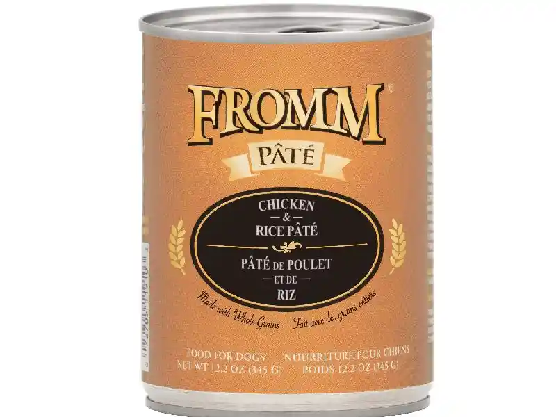 Fromm Pate Wet Dog Food Ckn & Rice - 12.2-oz
