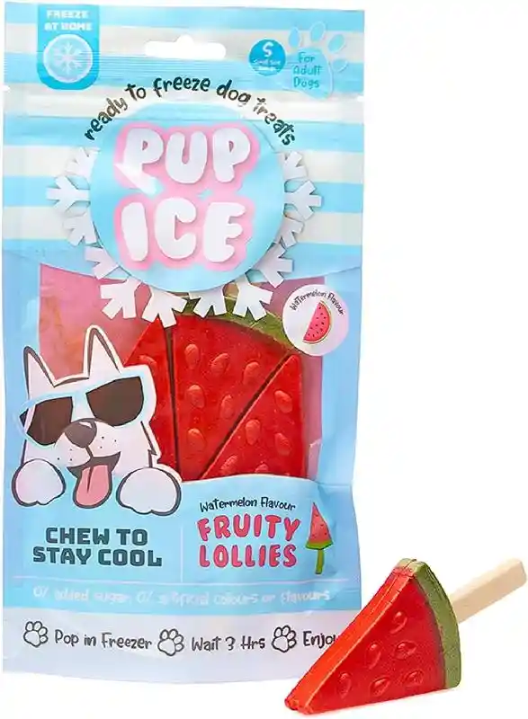 Pup Ice Fruity Lollies Watermelon 3 Pk