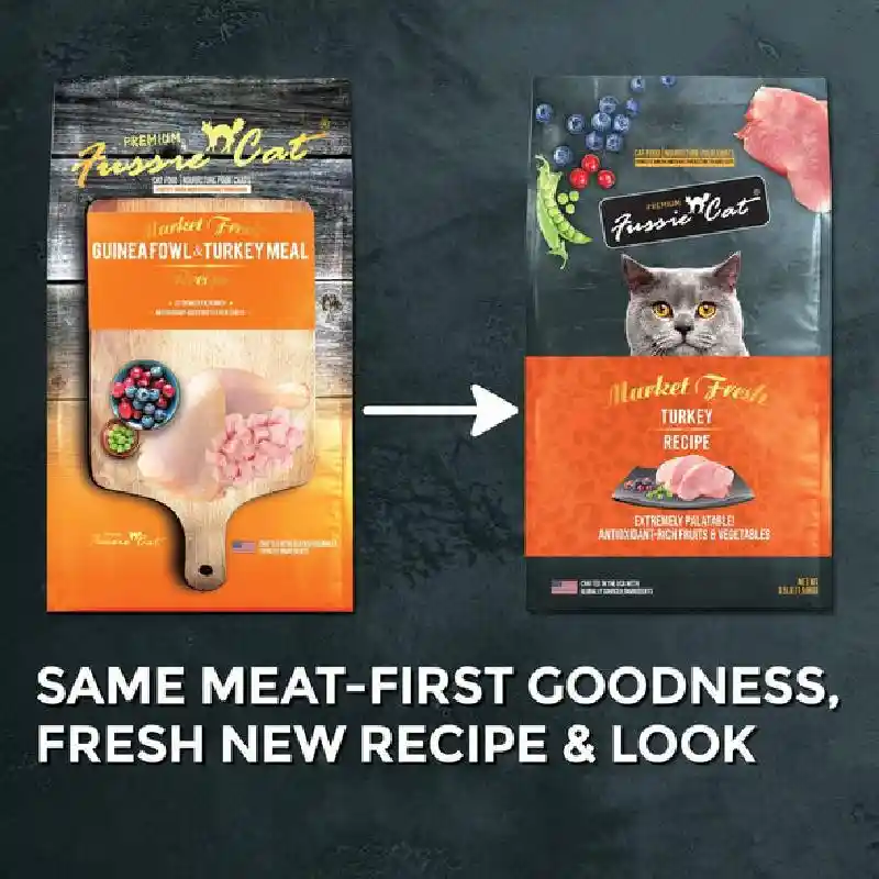 Fussie Cat Dry Market Fresh Turkey - 3.5#