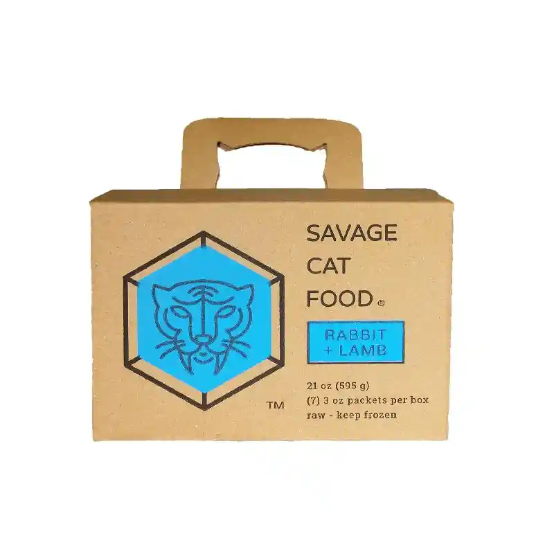 Savage Cat Frzn Raw Food Rbt Bulk Box - 7-ct