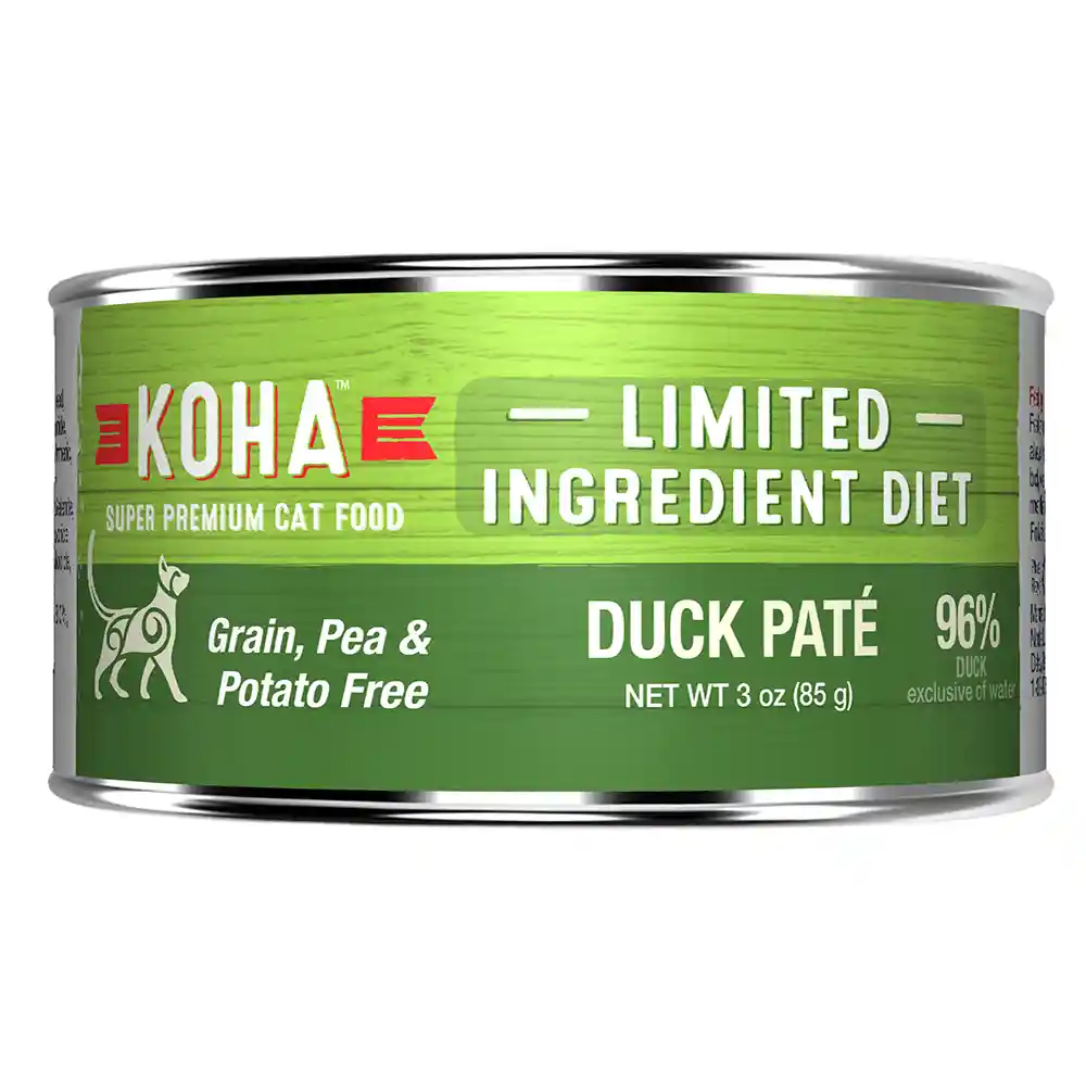 Koha Grain Free Cat Food LID Pate - Duck 3oz