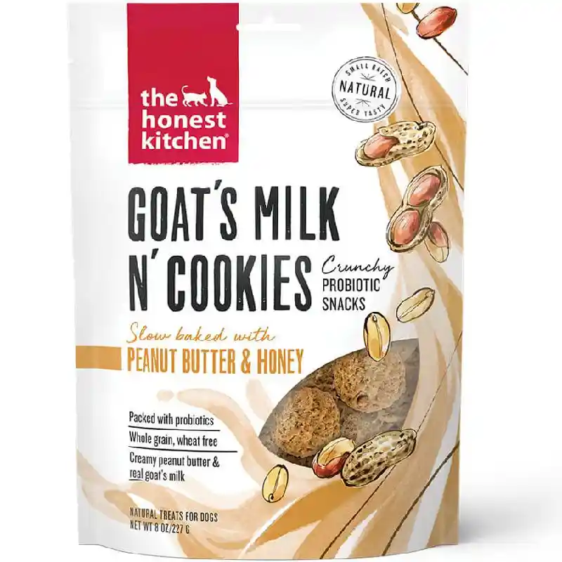 The Honest Kitchen Dog Goat's Milk N Cookies Peanut Butter & Honey 8 Oz