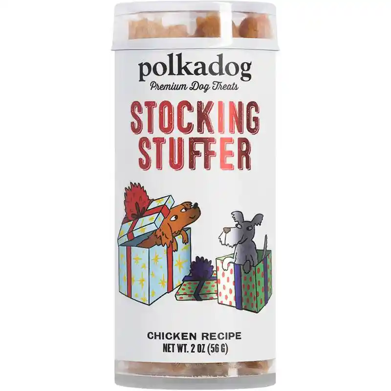 Polka Dog Stocking Stuffer Mini Tube