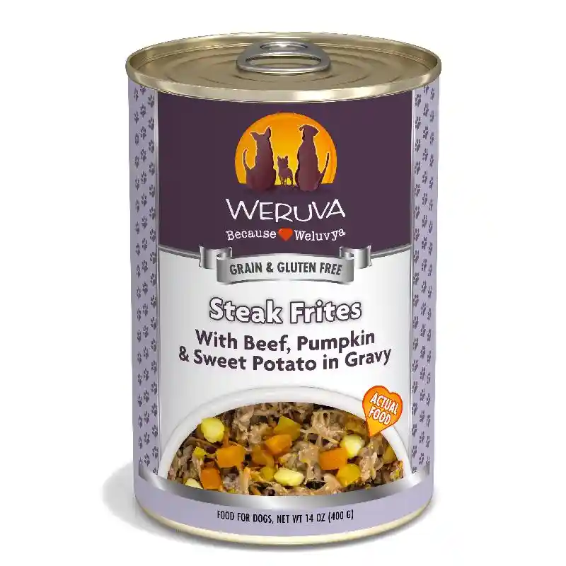 Weruva Dog Classic Cans - Steak Frites 14oz