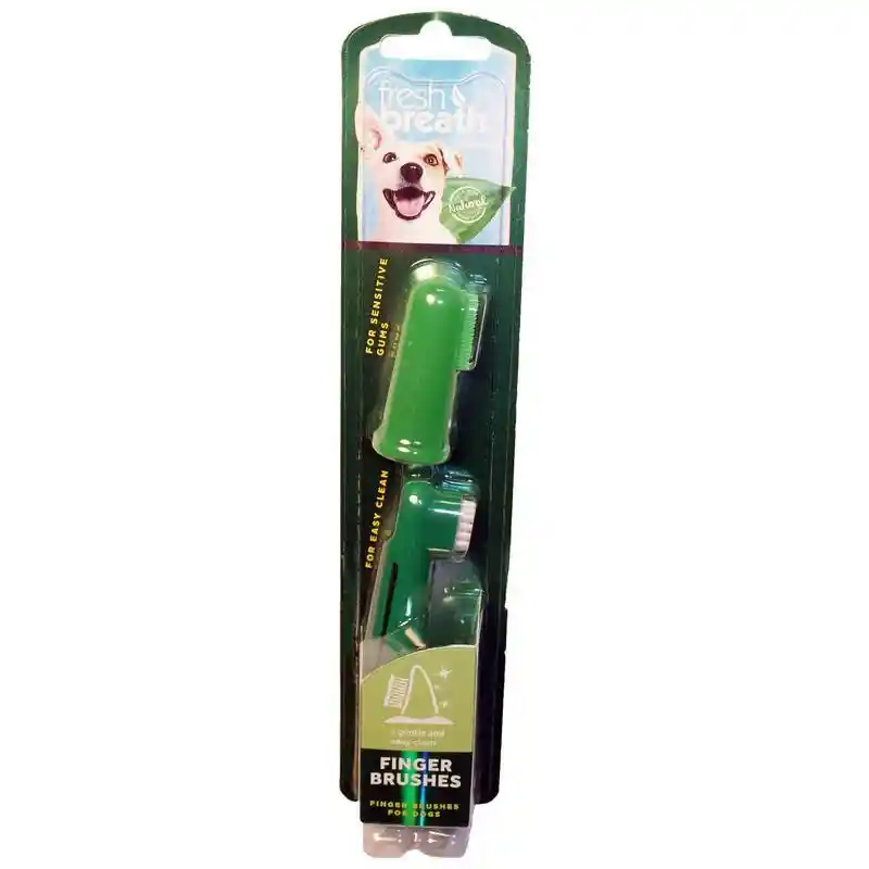 TropiClean Fresh Breath Products Finger Brush - 2pc