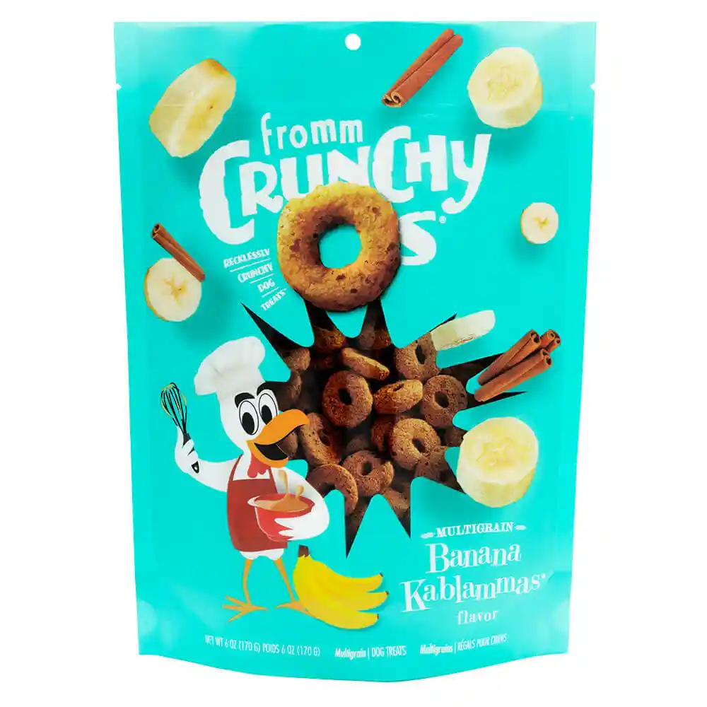 Fromm Crunchy O's Dog Treats Banana Kablammas - 6-oz
