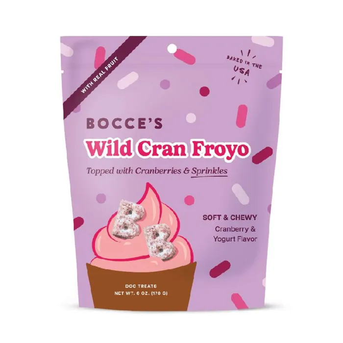 Bocce's Dog Treat Soft & Chewy Froyo Wild Cranberry 6 Oz