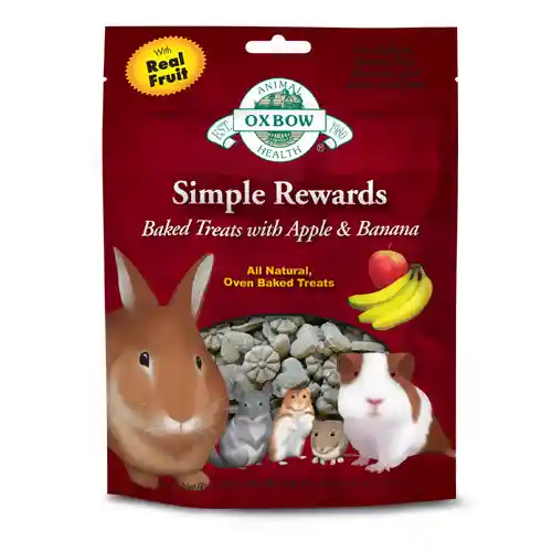 Oxbow Small Animal Treats, Toys & Supplements Simple Rewards - Apple/Banana - 3-oz