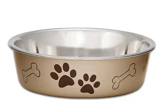Loving Pets Bowls Bella Bowl - Champagne - Small