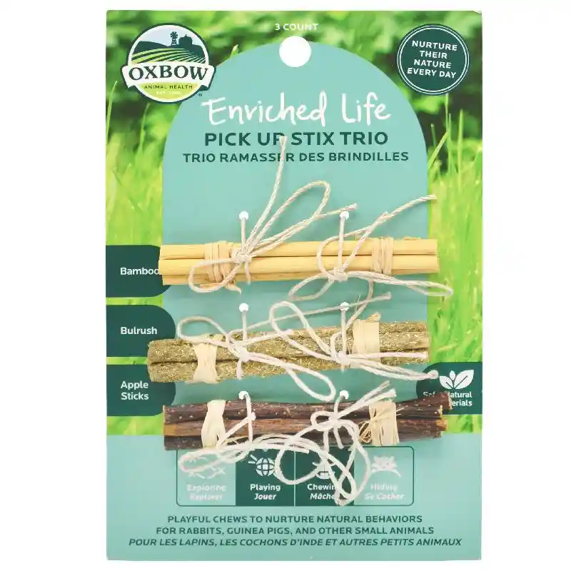 Oxbow Small Animal Treats, Toys & Supplements Toy - Pick Up Stix Trio