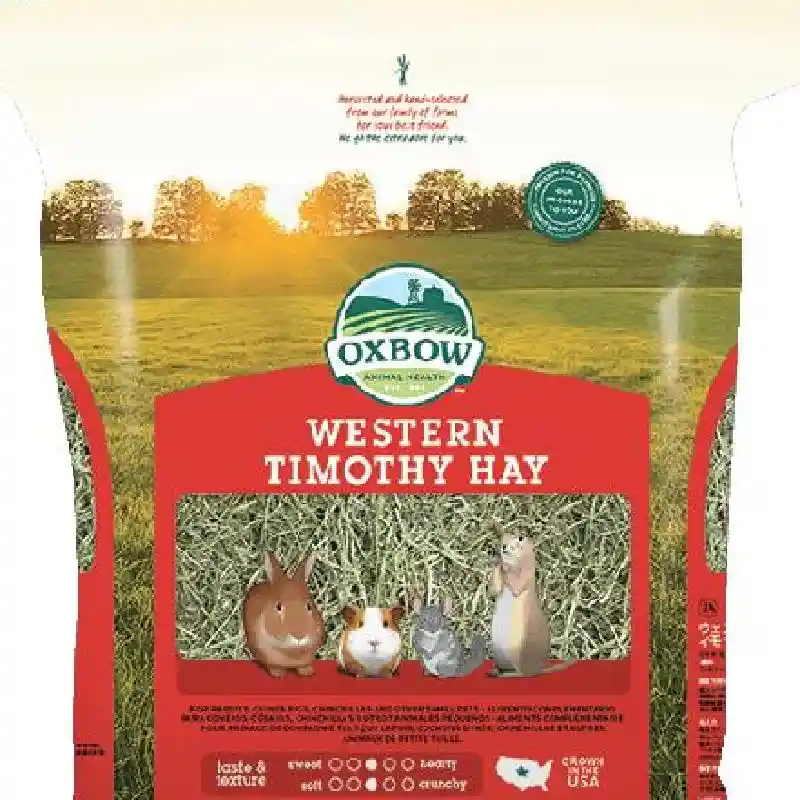Oxbow Small Animal Fortified Food & Hay Western Timothy Hay - 90-oz
