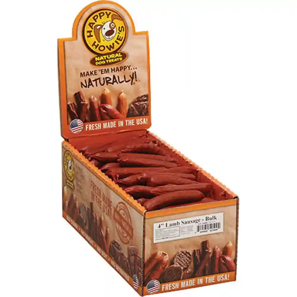 Happy Howie's Dog Treats - Lamb Sausage 4"