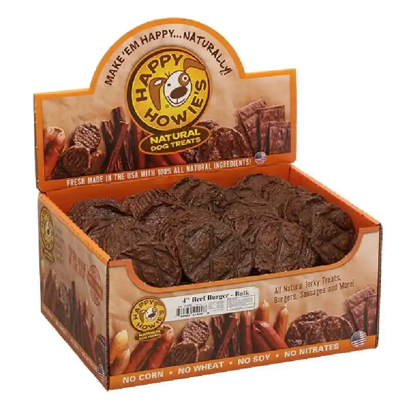 Happy Howie's Bulk Dog Treats Bf Burger - 4"
