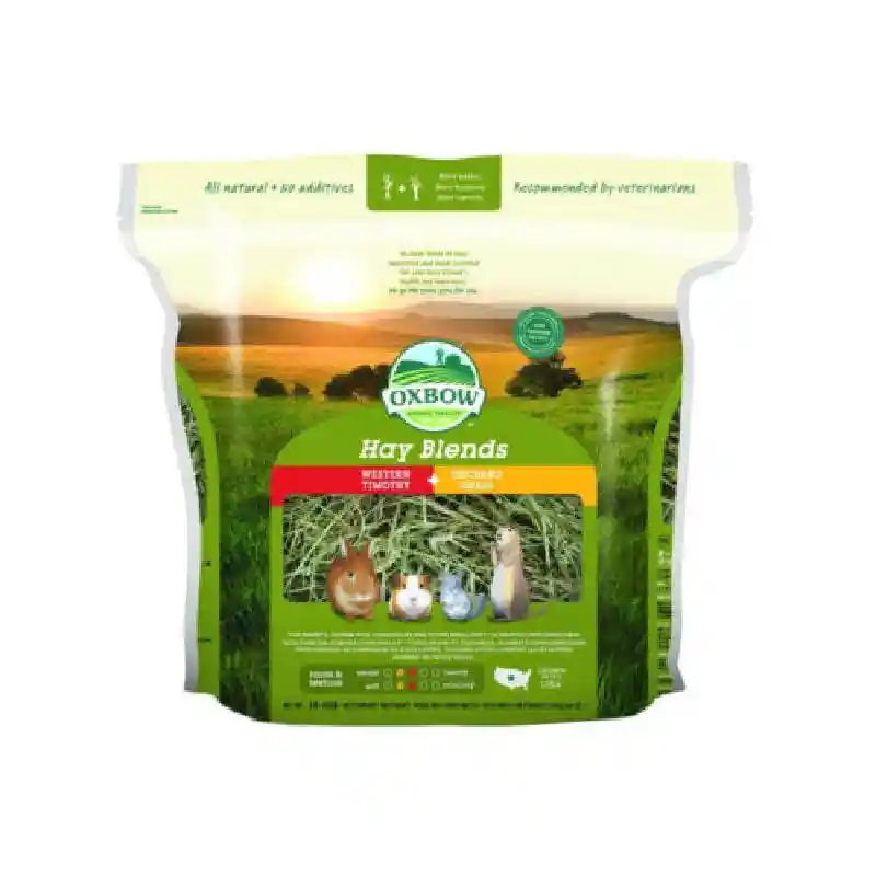 Oxbow Small Animal Fortified Food & Hay Blends Timothy/Orchard - 40-oz