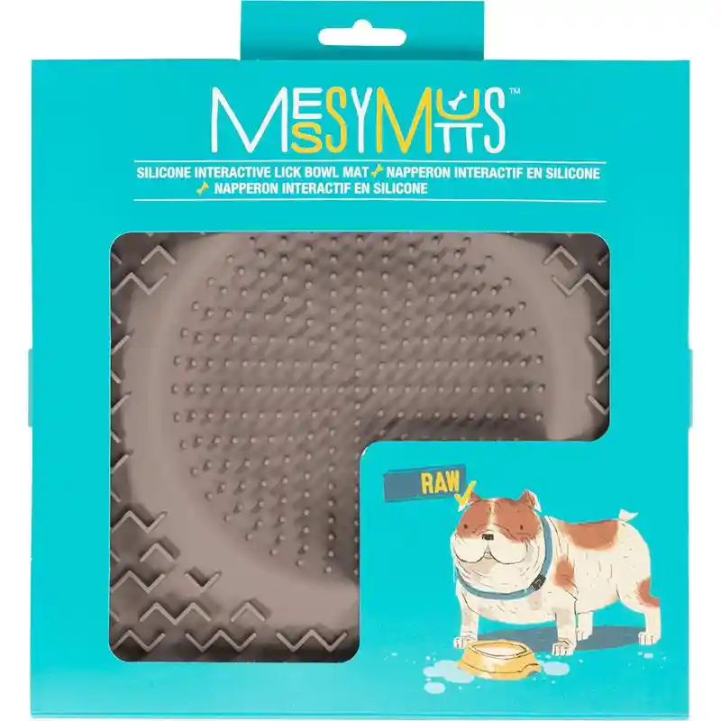 Messy Mutts Therapeutic Licki Bowls Grey