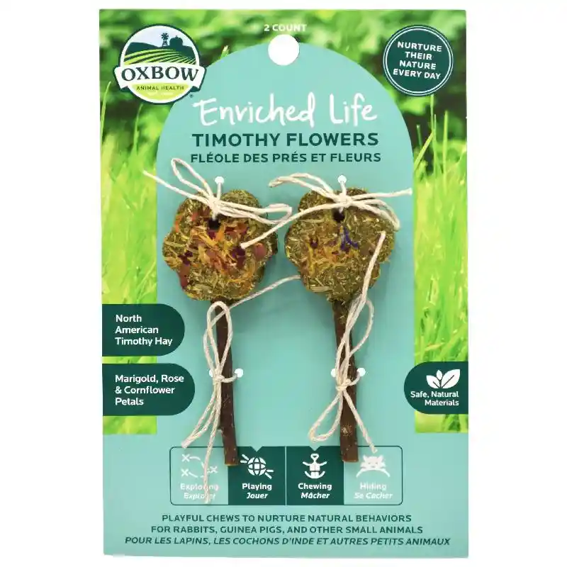 Oxbow Small Animal Treats, Toys & Supplements Toy - Timothy Flowers
