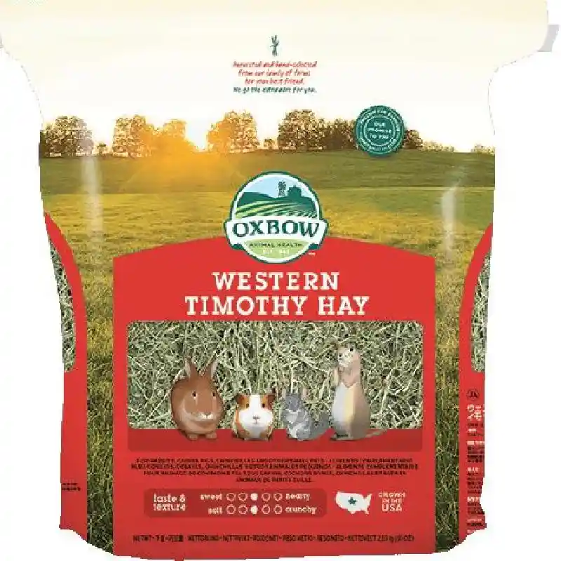 Oxbow Small Animal Fortified Food & Hay Western Timothy Hay - 90-oz