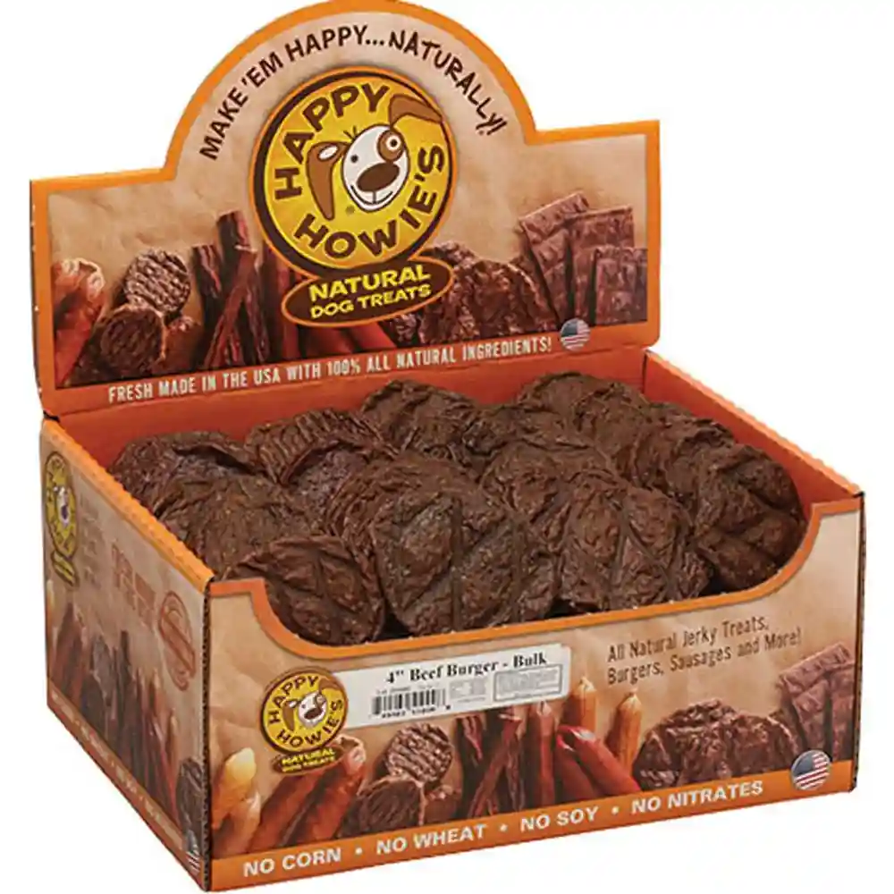Happy Howie's Bulk Dog Treats Bf Burger - 4"