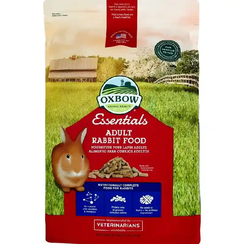 Oxbow Small Animal Fortified Food & Hay Essentials Adult Rbt - 5-lb