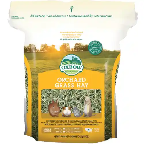 Oxbow Small Animal Fortified Food & Hay Orchard Grass - 15-oz