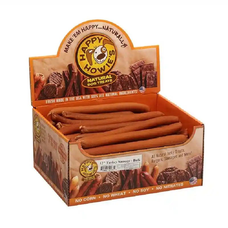 Happy Howie's Bulk Dog Treats Bf Sausage - 12"
