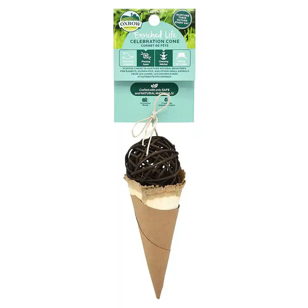Oxbow Small Animal Treats, Toys & Supplements Toy - Celebration Cone