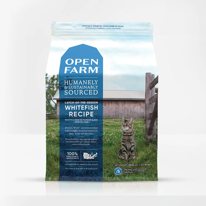 Grain Free Catch Of The Season Whitefish Recipe Dry Cat Food 4-lb