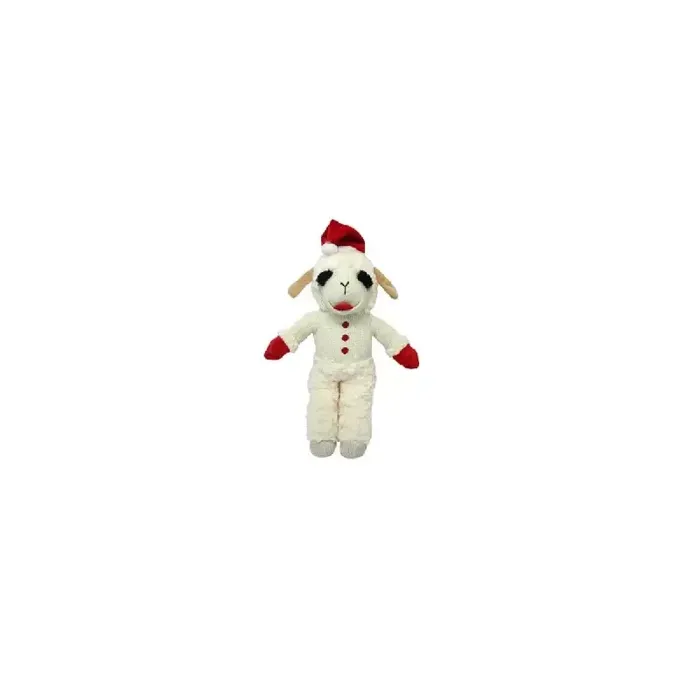 13 In. Holiday Standing Lambchop W/santa Hat