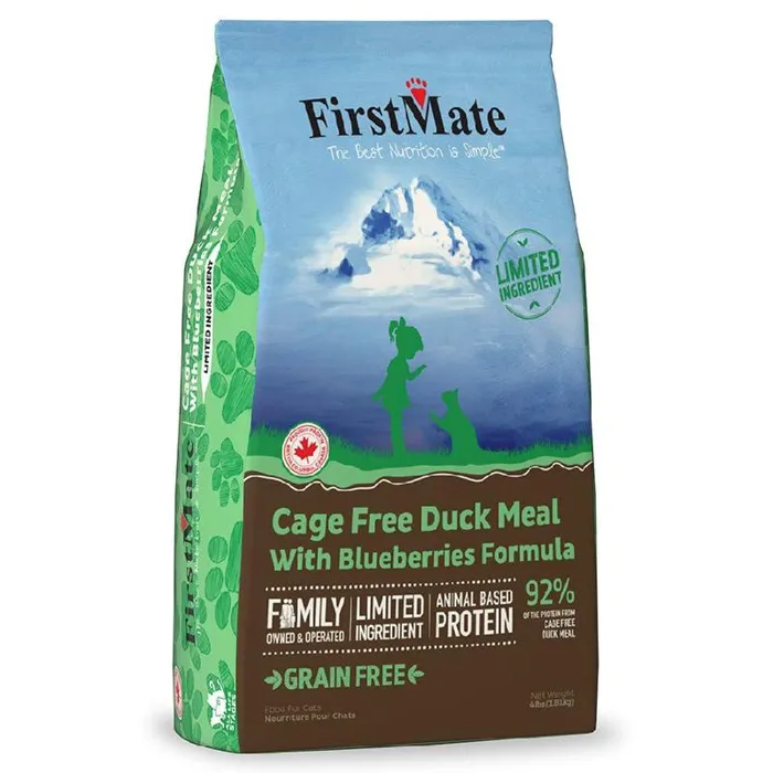First Mate Cat Duck & Blueberries Grain Free 4lb