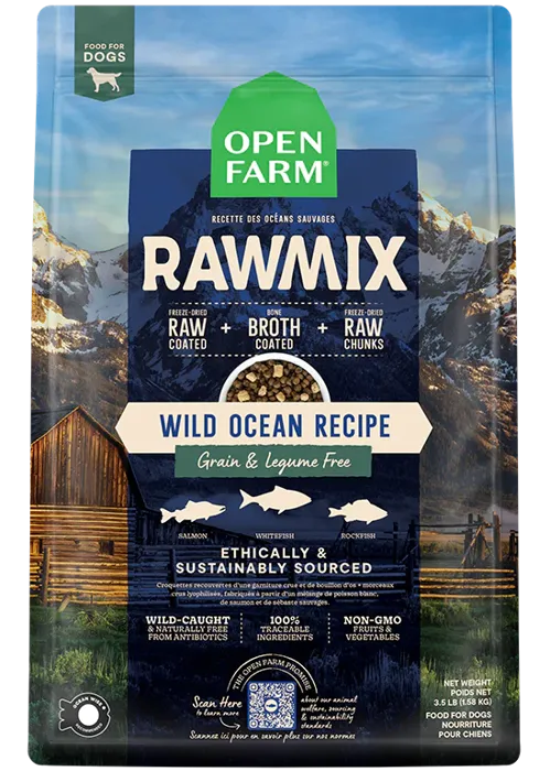 Open Farm Rawmix Wild Ocean Dog Food 20-lb