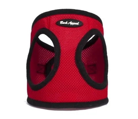 Bark Appeal Ez Wrap Mesh Harness Red Md