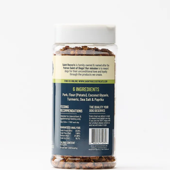 Saint Rocco's Pork Sprinkles 6 oz back label