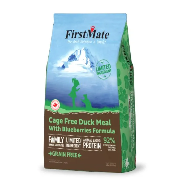 Firstmate Limited Ingredient Cage Free Duck Meal With Blueberries Formula Dry Cat Food 4-lb