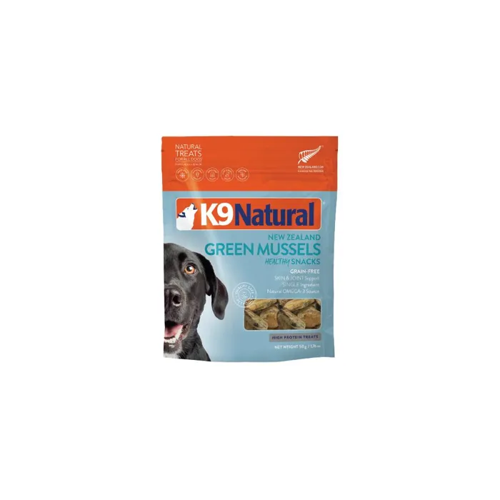 K9 Nats Dog Fd Treat Green Mussles 1.76-oz
