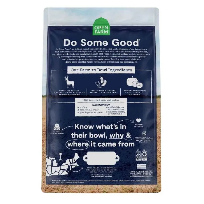 Open Farm Dog Dry New Zealand Venison Ancient Grain 22-lb