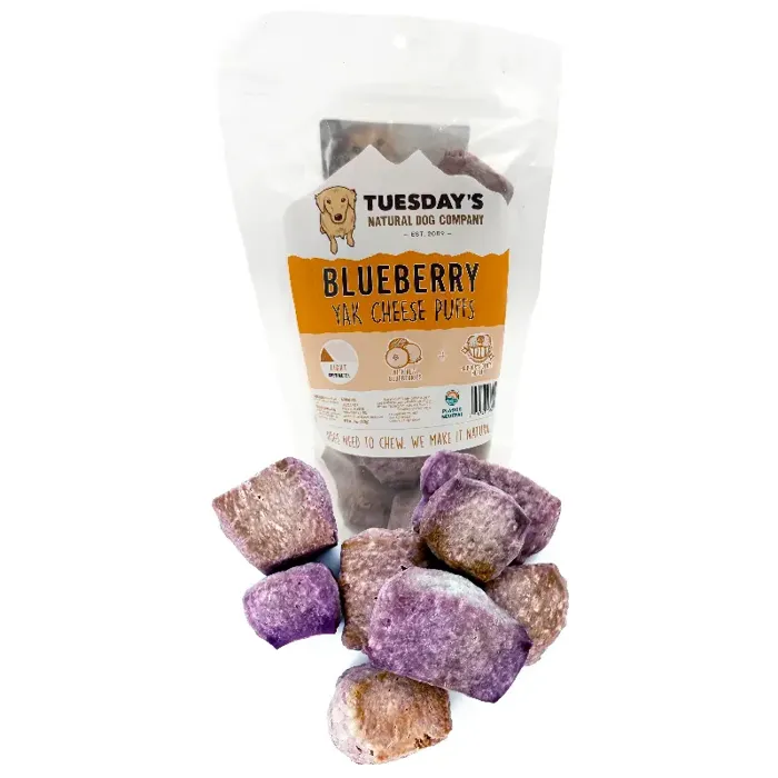 Tuesday's Yak Puffs Blueberry 4oz