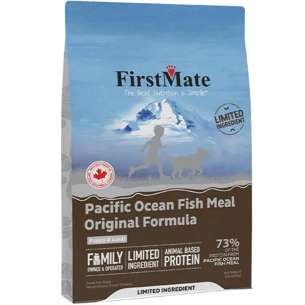 FirstMate Pacific Ocean Fish Meal Original Formula 1 lb angled front