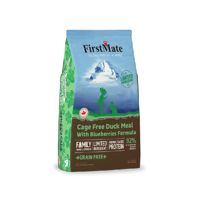 Firstmate Limited Ingredient Cage Free Duck Meal With Blueberries Formula Dry Cat Food 4-lb