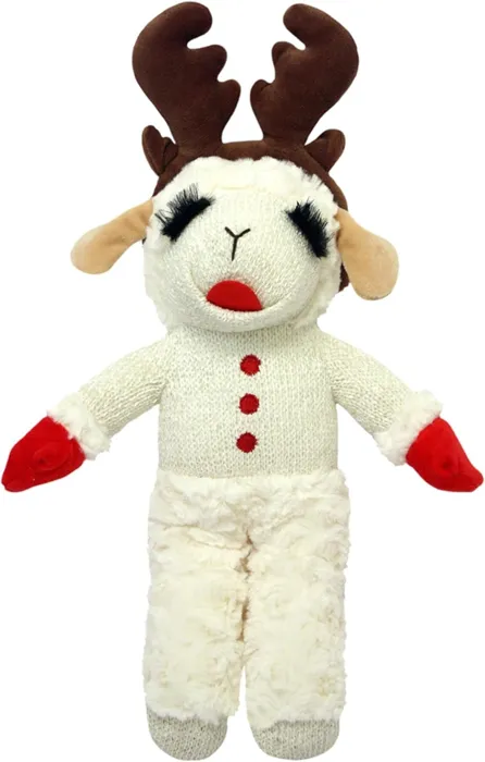 Multipet Standing Antler Holiday Lamb Chop 13”