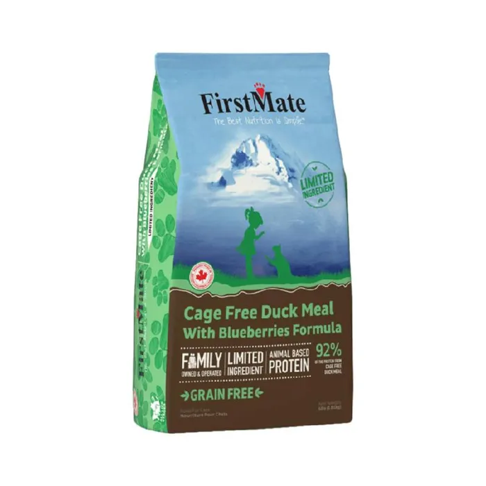 Firstmate Limited Ingredient Cage Free Duck Meal With Blueberries Formula Dry Cat Food 4-lb