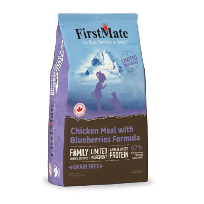 FirstMate Chicken Meal with Blueberries 3.96-lb front bag