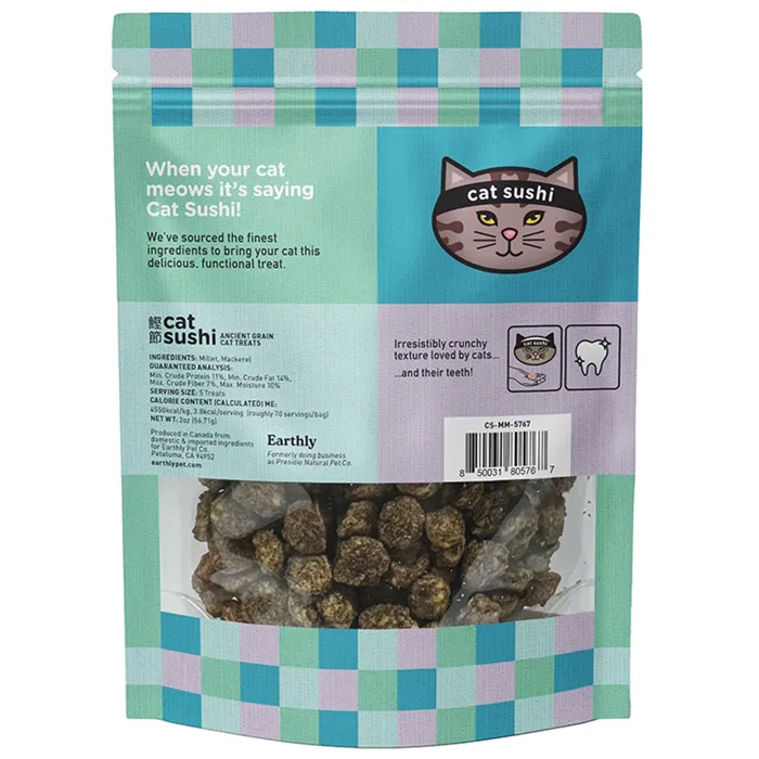 Presidio Cat Treat Sushi Crunch Saba Millet Mackerel