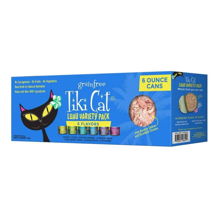 Tiki Cat Luau Variety Pack 6-oz/8-pk