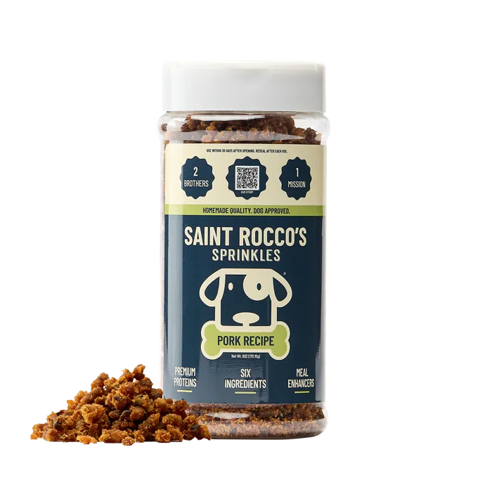 Saint Rocco's Pork Recipe Sprinkles 6 oz front jar