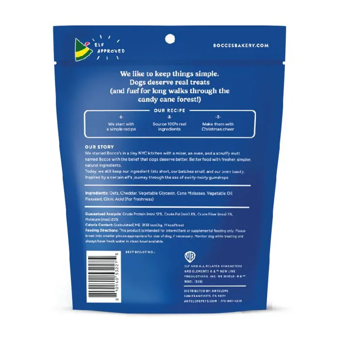 Bocce's Holiday Soft & Chewy Nutcracker Bites 6oz Bag